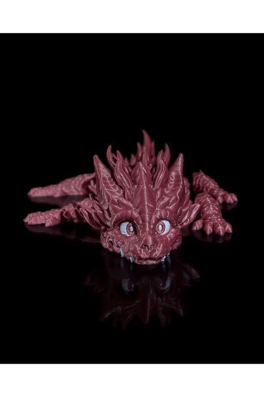 Baby Dragon rörlig leksak jätte storlek 30 cm TCS