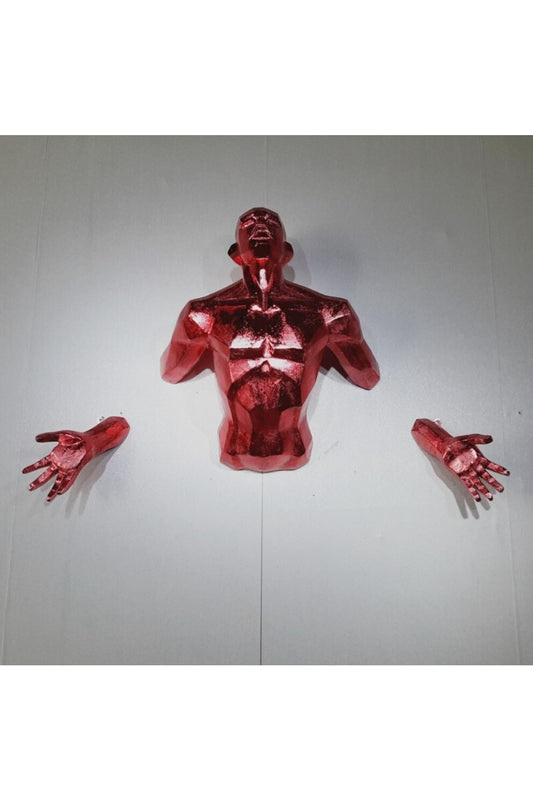 Modern man väggdekoration skulptur ängel man vägg (Giga Giant storlek) TCS