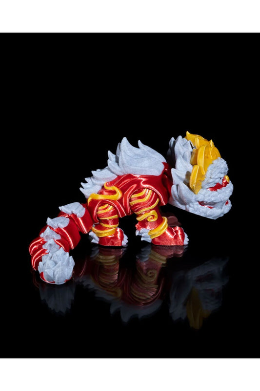 Kinesisk lejon drake leksak kinesisk drake rörlig leksak 15 cm TCS