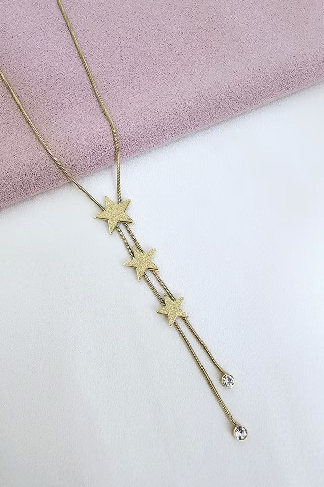Stål, 3-stjärnigt halsband (new-v3)