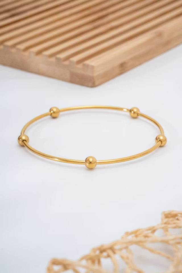 Stål Single Gold Dorikali Ajda Armband 68mm (new-v3)