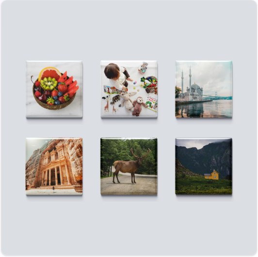 6 Custom Photo Magnets