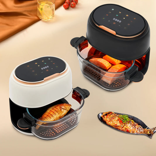 4L 1350W Multifunctional Touchscreen Air Fryer With Timer Function Adjustable Temperature for Frying and Baking Various Foods