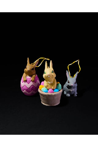 ”Handskurna” påskdekorationer Set med 3 - julgransdekorationer TCS