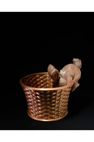 Påskharens korgfigur – Nyfiken kanin TCS