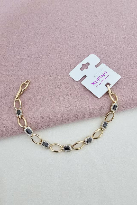 Xuping, Black Stone Zircon Armband (new-v3)
