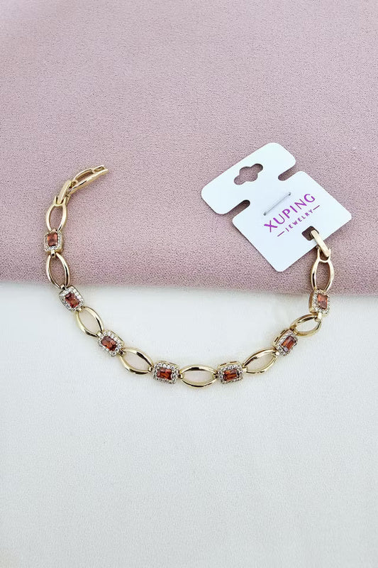 Xuping, röd stenarmband (new-v3)