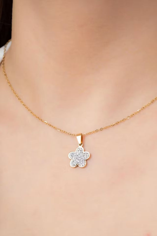 Stål, Sten Guld Halsband (new-v3)