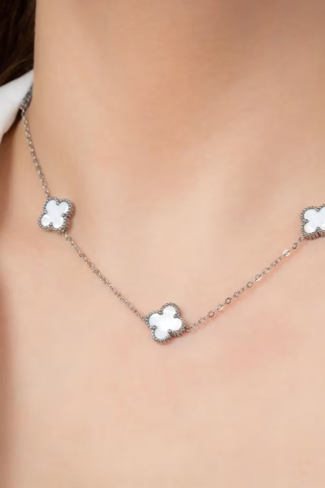 Stål Van Cleef Silver Halsband (new-v3)