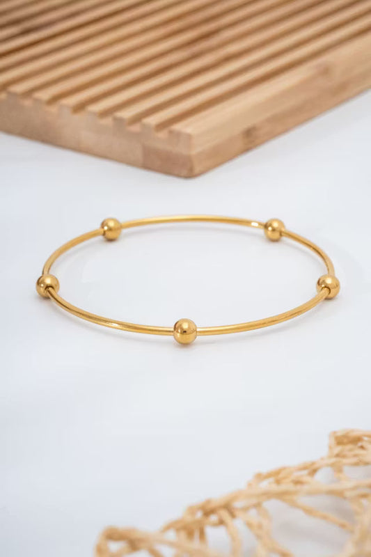Stål Single Gold Dorikali Ajda Armband 68mm (new-v3)