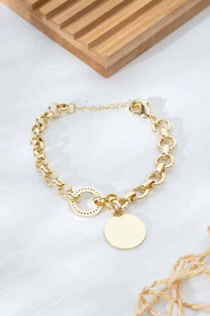 Guld Gul Ring Detaljerad Stål VIP-armband
