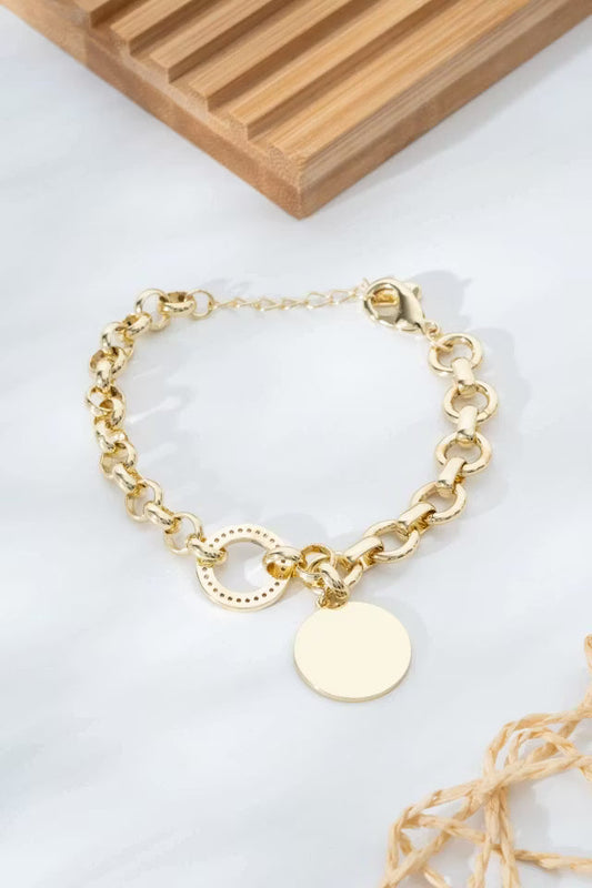 Guld Gul Ring Detaljerad Stål VIP-armband