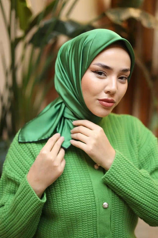 Silk Home Enfärgad Micro Satin Scarf 28013-14 (new-v3)