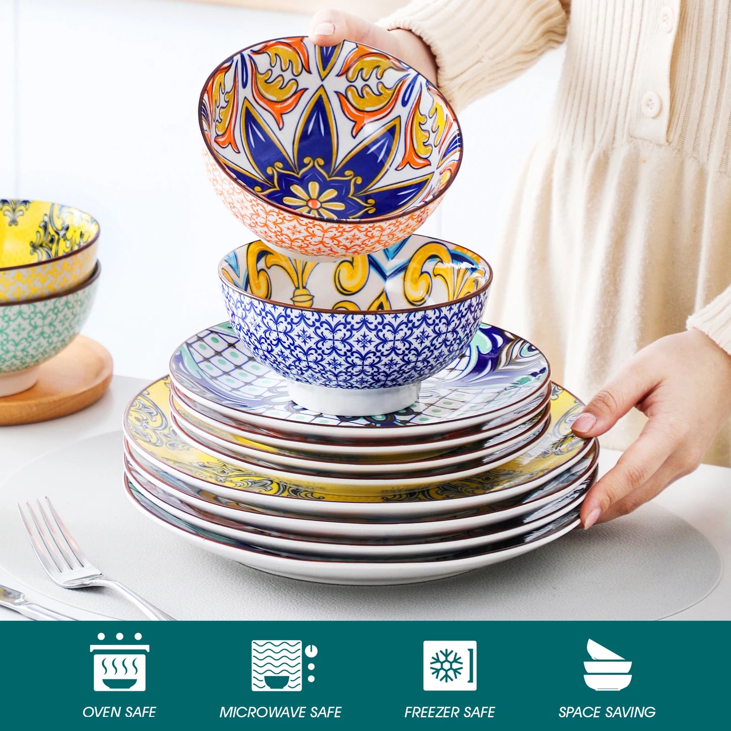Jasmin Pattern Porcelain Tableware