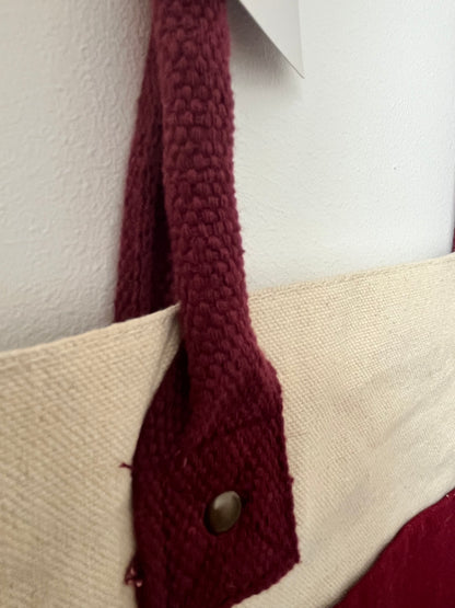 Röd Hej Toteväska För Shopping Och Daglig Användning