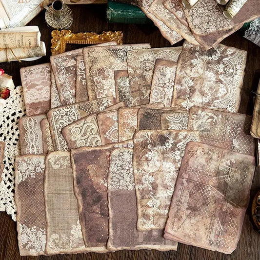 50 pcs Vintage material paper Decorative Diary Album Diy Scrapbooking handmade Background paper Craft Supplies2028