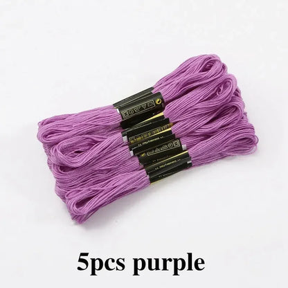 5/8/50/100pcs Mix Colors Embroidery Thread Cotton Sewing Skeins Rainbow Cotton & Silk Embroidery Threads for DIY Bracelet Making