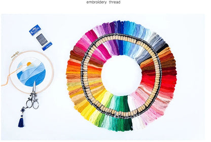 Mix Colors Embroidery Thread Cotton Sewing Skeins Craft Cross Stitch Floss Kit Line DIY Tools Make Bracelets