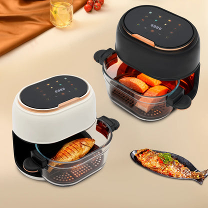 4L 1350W Multifunctional Touchscreen Air Fryer With Timer Function Adjustable Temperature for Frying and Baking Various Foods