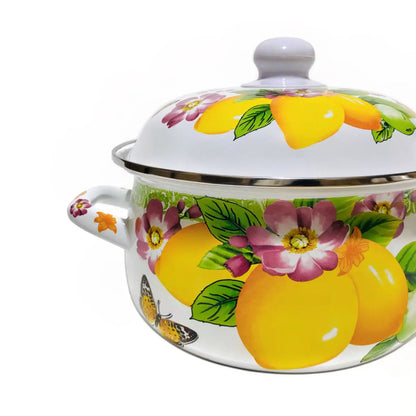 Enamel Pot Stewed Soup Noodles Hot Pot Household Goods Kitchen Cookware Thickened Large Capacity Stock Pot