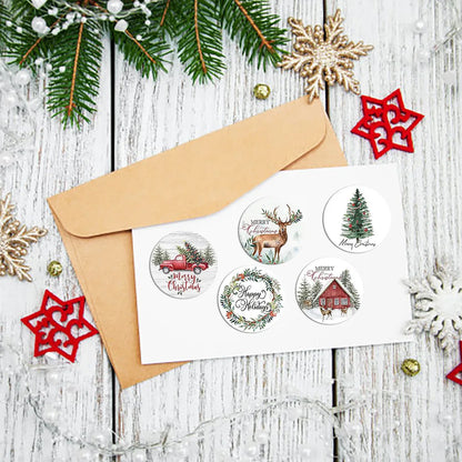 Christmas Stickers for Envelope 500pcs 1inch