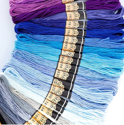 Mix Colors Embroidery Thread Cotton Sewing Skeins Craft Cross Stitch Floss Kit Line DIY Tools Make Bracelets