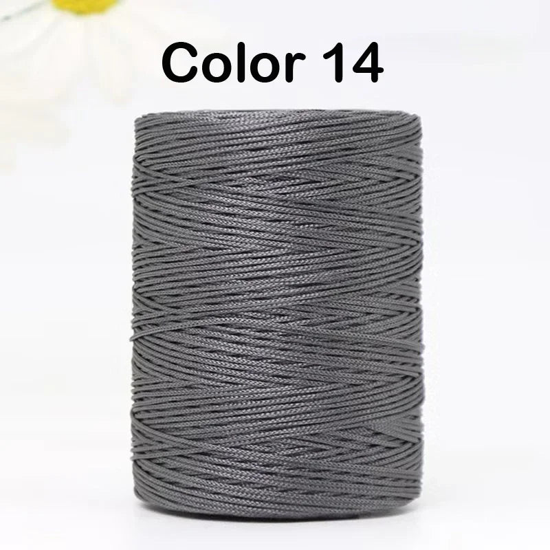 100g/Roll 1mm 230 Meters Ice Silk Summer Crochet Yarn for DIY Knitting Bag Shoes Hat Hollow Polyester Rope Thread Handmade Craft