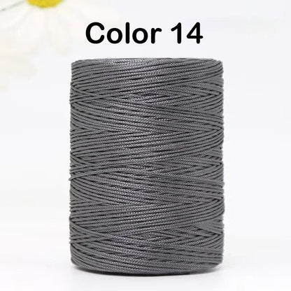100g/Roll 1mm 230 Meters Ice Silk Summer Crochet Yarn for DIY Knitting Bag Shoes Hat Hollow Polyester Rope Thread Handmade Craft