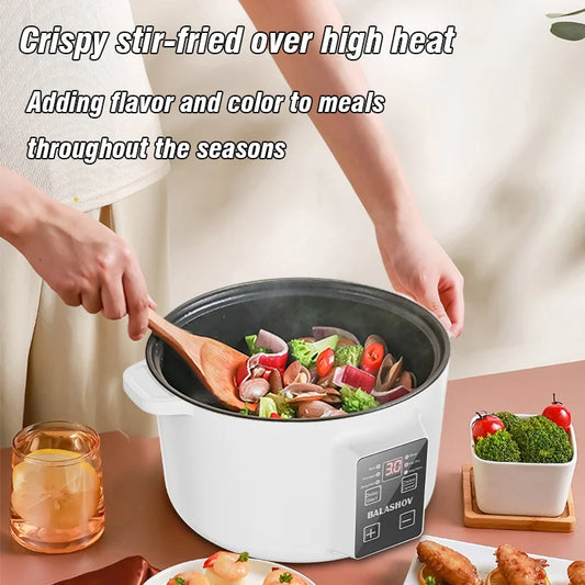 800W Electric Multifunctional Cooker Household Hot Pot Intelligent Non-stick Cookware for Kitchen Home Appliance Rice Pot 3.5L