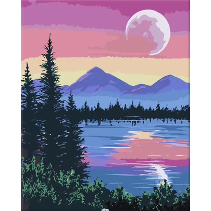 Paint by Numbers Kit for Adults，children，Beginner to Advanced NumberOil Paintin ，Home Decor ，DIY Art Scenery Oil Paintin 40X50CM
