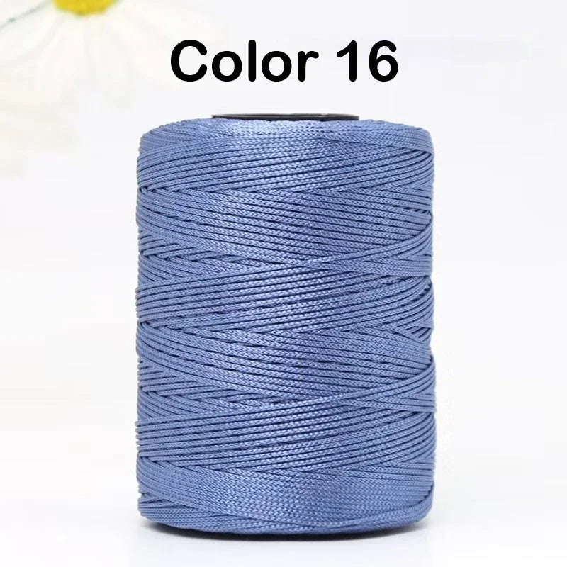 100g/Roll 1mm 230 Meters Ice Silk Summer Crochet Yarn for DIY Knitting Bag Shoes Hat Hollow Polyester Rope Thread Handmade Craft
