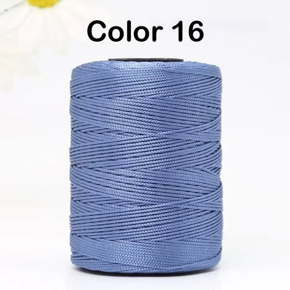 100g/Roll 1mm 230 Meters Ice Silk Summer Crochet Yarn for DIY Knitting Bag Shoes Hat Hollow Polyester Rope Thread Handmade Craft