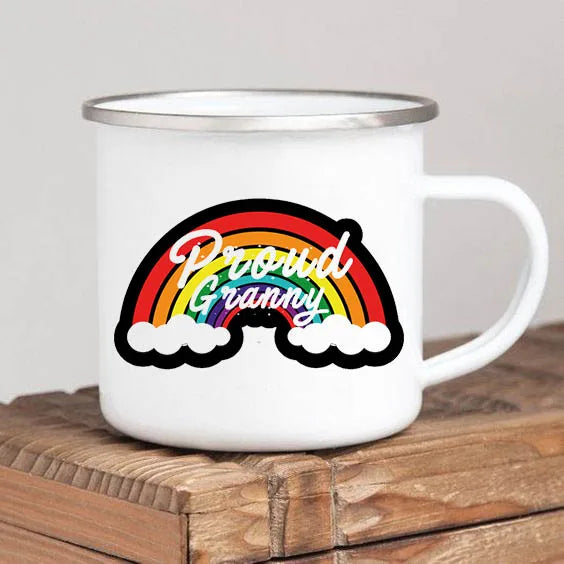 Mothers Day Gift For Grandmother  Worlds Best Grandma coffee mug Grandma drink enamel mugs Granny Grandmother Birthday Gifts
