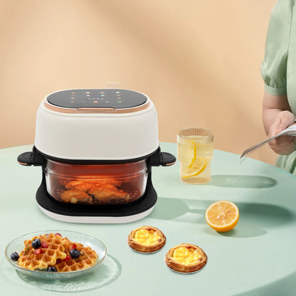 4L 1350W Multifunctional Touchscreen Air Fryer With Timer Function Adjustable Temperature for Frying and Baking Various Foods