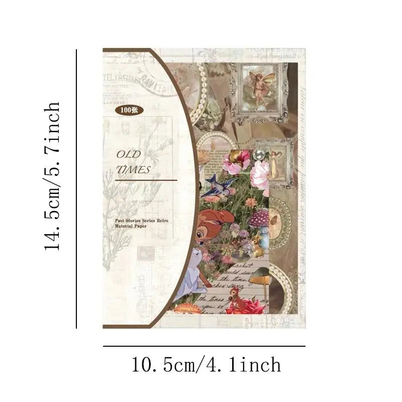 Vintage Series Scrapbooking 100Pcs/Pack Past Stories