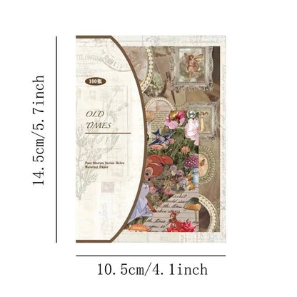 Vintage Series Scrapbooking 100Pcs/Pack Past Stories