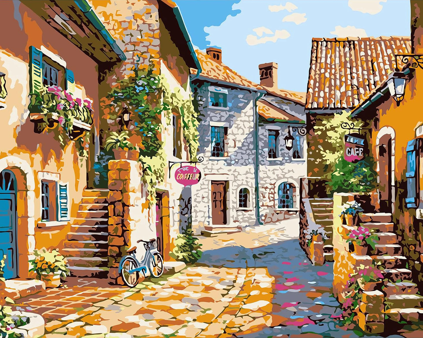 Paint by Numbers Kit for Adults，children，Beginner to Advanced NumberOil Paintin ，Home Decor ，DIY Art Scenery Oil Paintin 40X50CM
