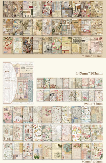 Vintage Series Scrapbooking 100Pcs/Pack Past Stories