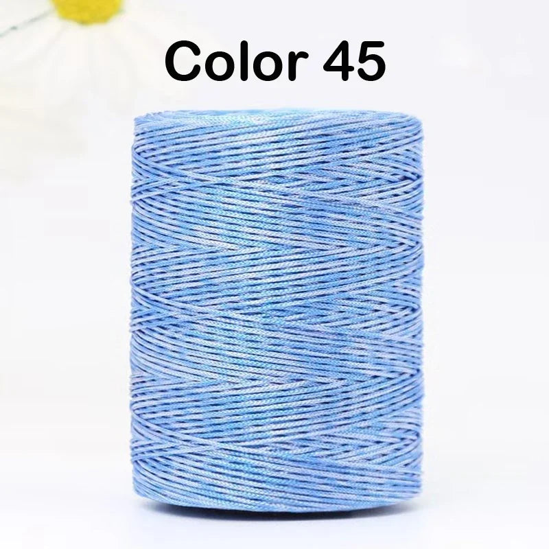 100g/Roll 1mm 230 Meters Ice Silk Summer Crochet Yarn for DIY Knitting Bag Shoes Hat Hollow Polyester Rope Thread Handmade Craft