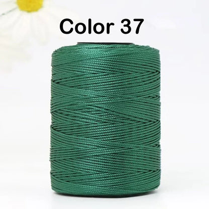 100g/Roll 1mm 230 Meters Ice Silk Summer Crochet Yarn for DIY Knitting Bag Shoes Hat Hollow Polyester Rope Thread Handmade Craft