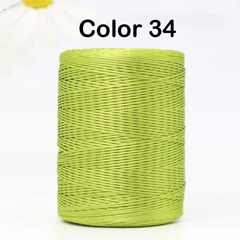 100g/Roll 1mm 230 Meters Ice Silk Summer Crochet Yarn for DIY Knitting Bag Shoes Hat Hollow Polyester Rope Thread Handmade Craft