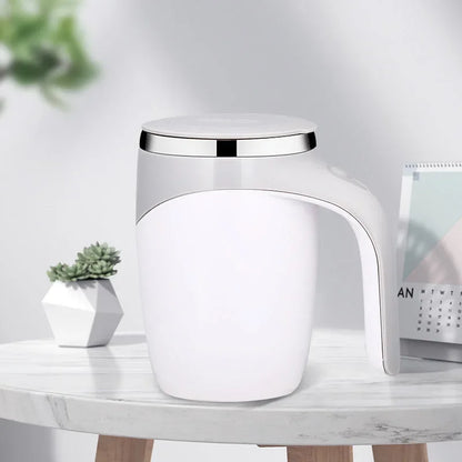 Automatic Mixing Cup Battery Portable Coffee Electric Mixing Stainless Steel Rotary Magn，