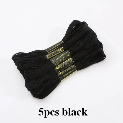 5/8/50/100pcs Mix Colors Embroidery Thread Cotton Sewing Skeins Rainbow Cotton & Silk Embroidery Threads for DIY Bracelet Making
