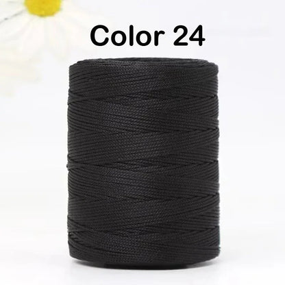 100g/Roll 1mm 230 Meters Ice Silk Summer Crochet Yarn for DIY Knitting Bag Shoes Hat Hollow Polyester Rope Thread Handmade Craft