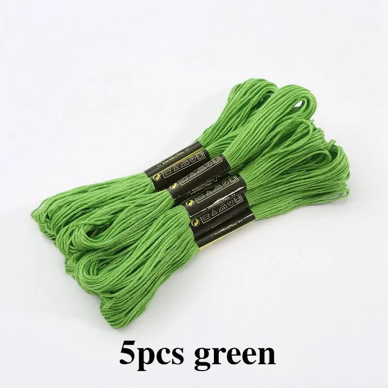 5/8/50/100pcs Mix Colors Embroidery Thread Cotton Sewing Skeins Rainbow Cotton & Silk Embroidery Threads for DIY Bracelet Making