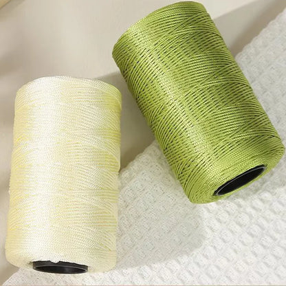 100g/Roll 1mm 230 Meters Ice Silk Summer Crochet Yarn for DIY Knitting Bag Shoes Hat Hollow Polyester Rope Thread Handmade Craft