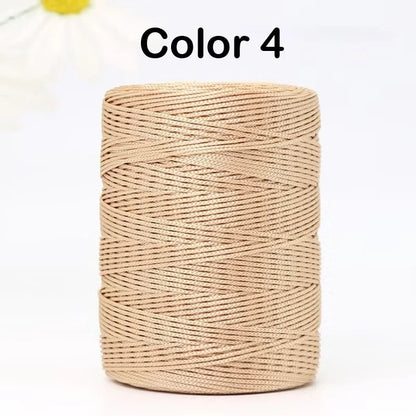 100g/Roll 1mm 230 Meters Ice Silk Summer Crochet Yarn for DIY Knitting Bag Shoes Hat Hollow Polyester Rope Thread Handmade Craft