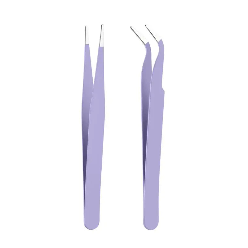 Stainless Steel Tweezers Scrapbook Sticker Tape Picking Straight Head Elbow Tweezers DIY Junk Journal Album Crafts Supplies