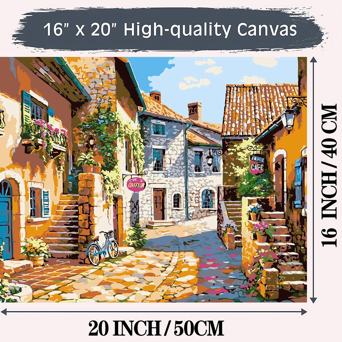 Paint by Numbers Kit for Adults，children，Beginner to Advanced NumberOil Paintin ，Home Decor ，DIY Art Scenery Oil Paintin 40X50CM