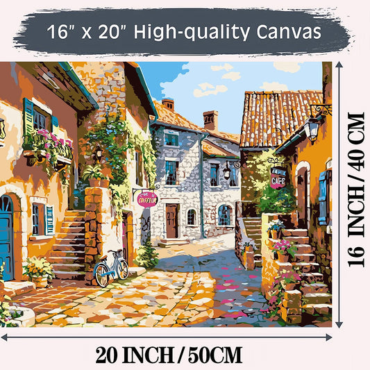 Paint by Numbers Kit for Adults，children，Beginner to Advanced NumberOil Paintin ，Home Decor ，DIY Art Scenery Oil Paintin 40X50CM